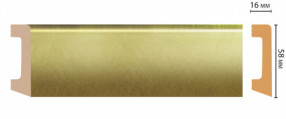 Плинтус напольный DECOMASTER D234-374 ШК/15 (58*16*2400мм)